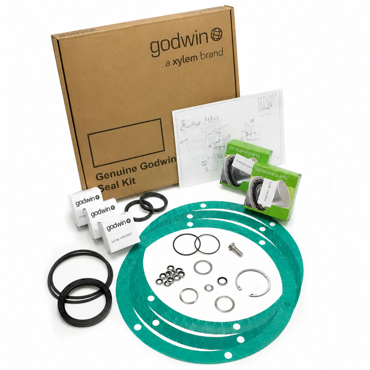 Godwin OEM CD100M Mechanical Seal Kit (GPCD100MSK03, SK03)